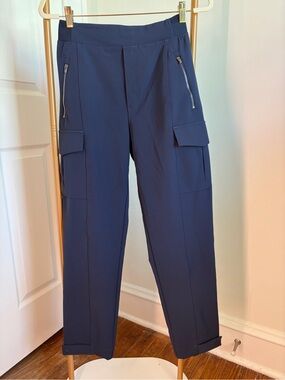 Athleta Midnight Navy Cargo Pants with Zip Pockets